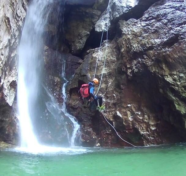Guided canyoneering tour in the Julian Alps