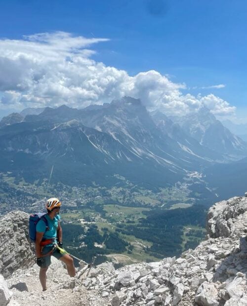 Rock Climbing in Dolomites' Cortina d’Ampezzo