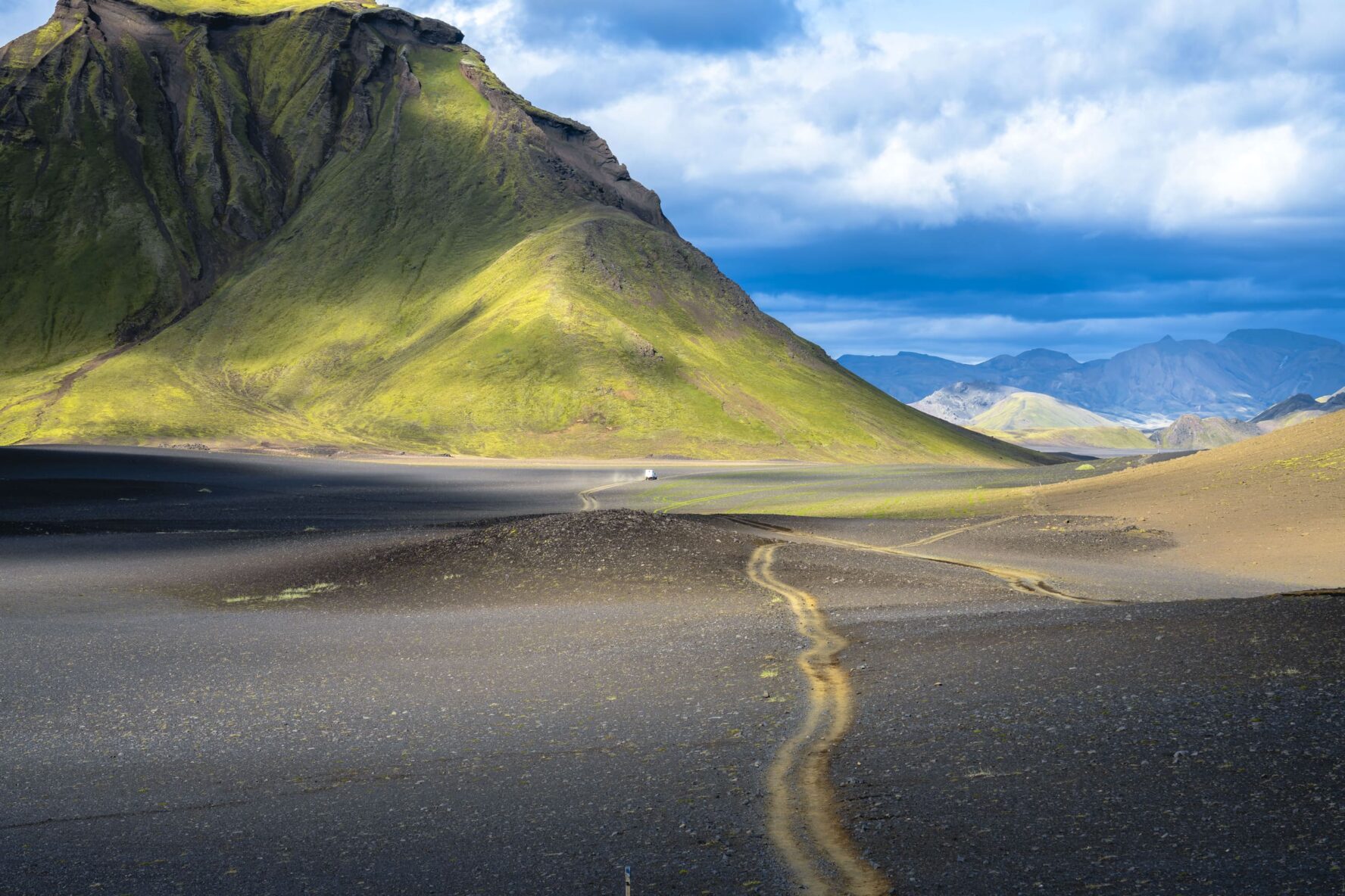 laugavegur vibrant landscapes
