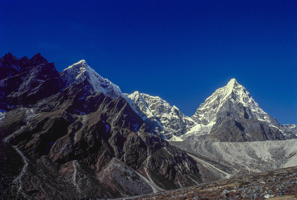 Pheriche in the Himalayas in Nepal