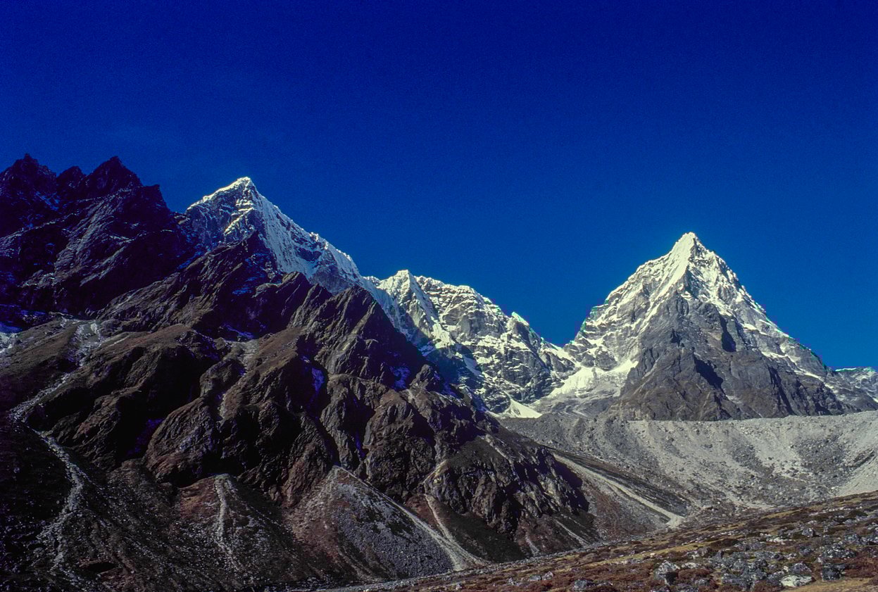 Pheriche in the Himalayas in Nepal