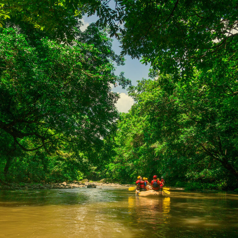 Pacuare calm waters, rafting