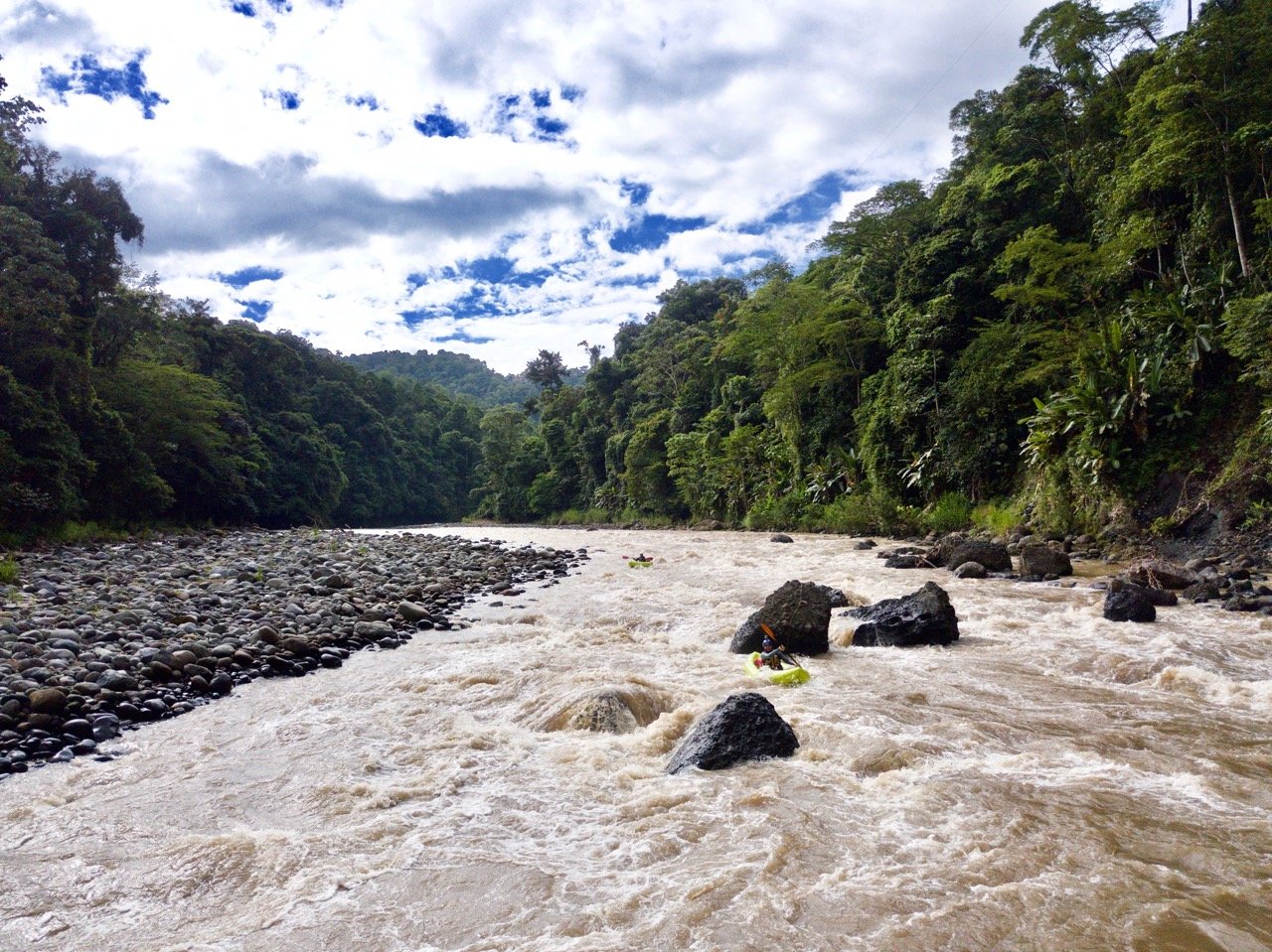 Roaring river in Costa Rica