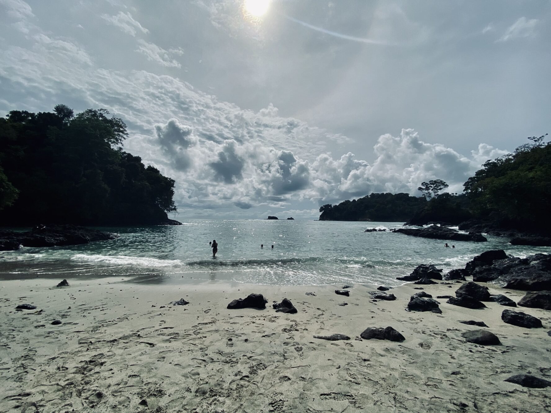 Sandy beach in Costa Rica
