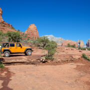 ATV driving through the Sedona desert