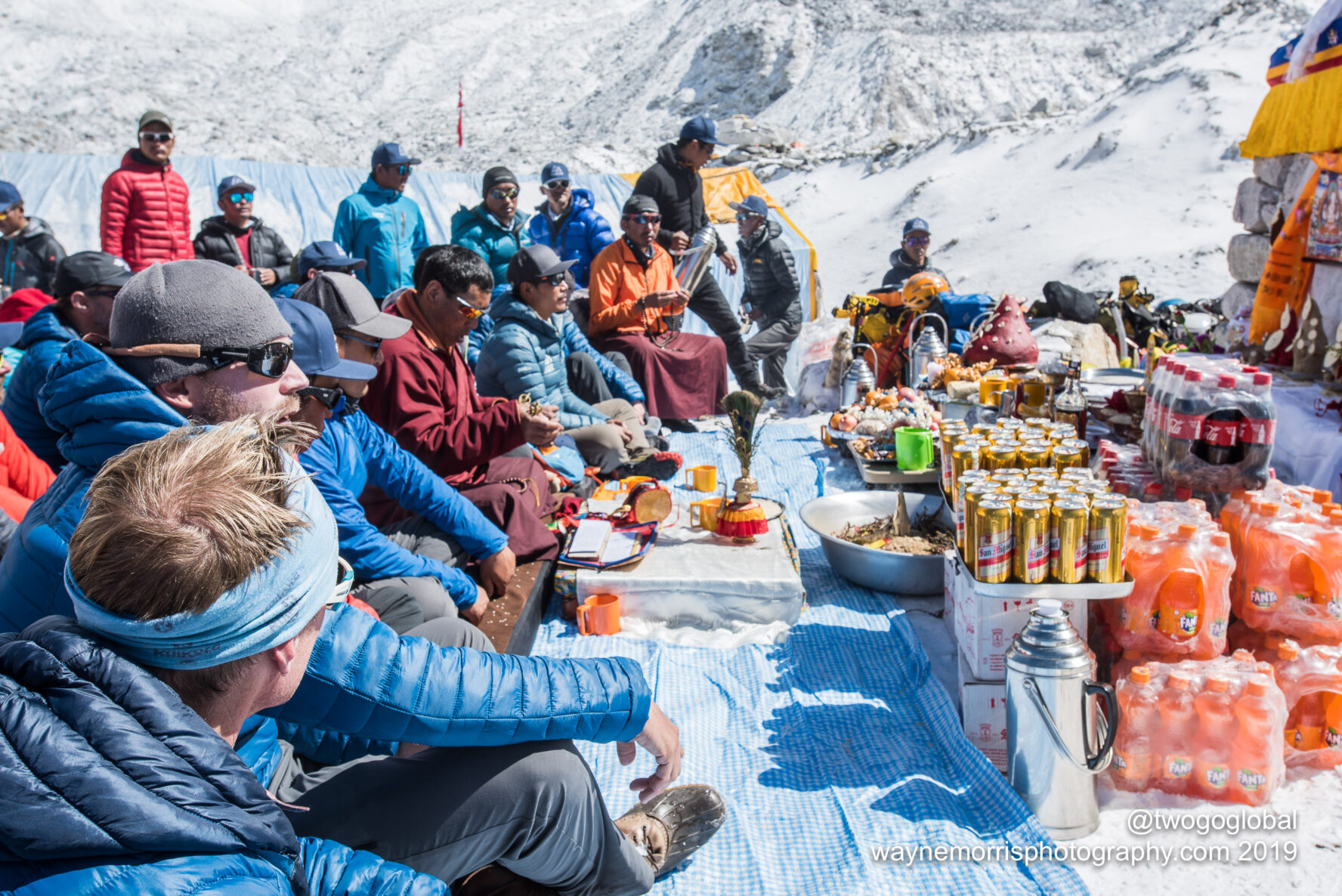 Supplies and food at Everest Base Camp