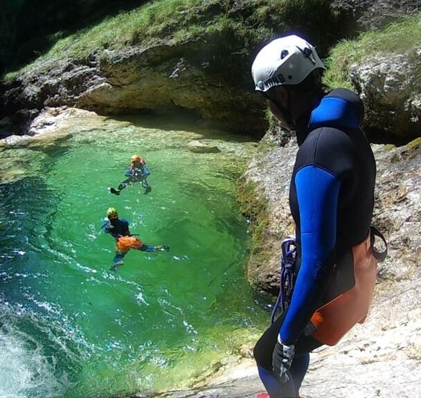 Guided canyoneering tour in the Julian Alps