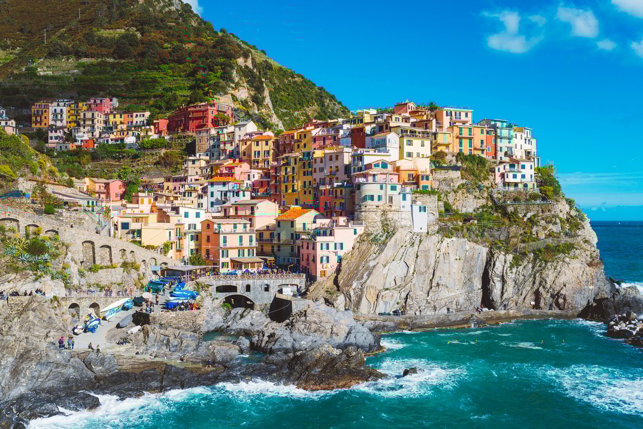 Village of Manarola in Cinque Terre, Italy