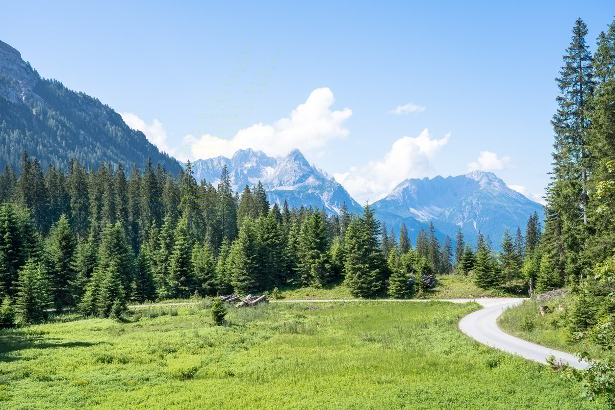 Classic Alpine landscape