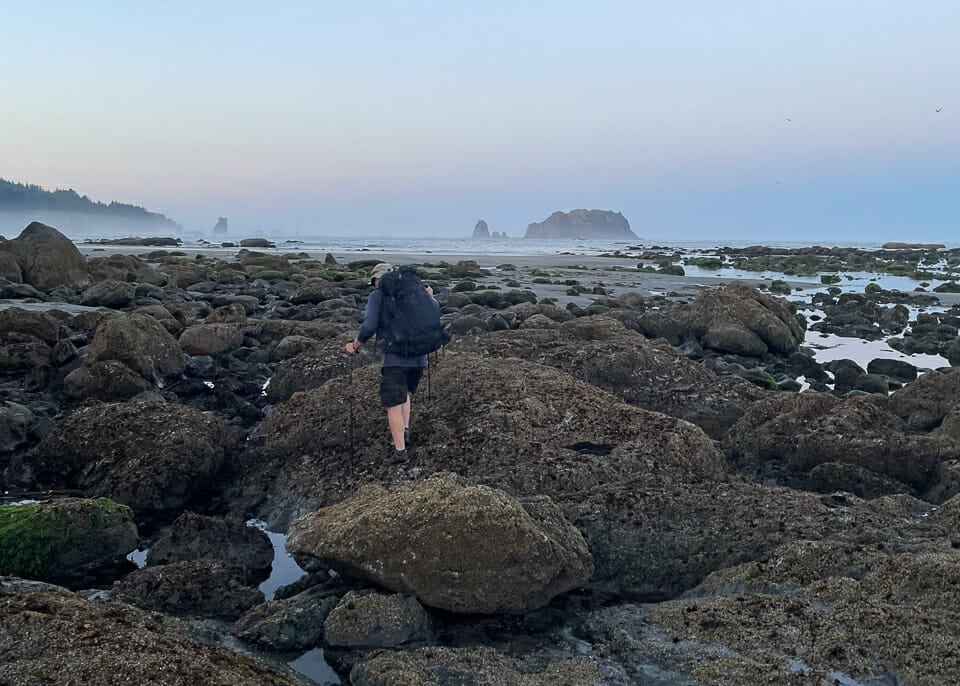 Olympic North Coast hiker