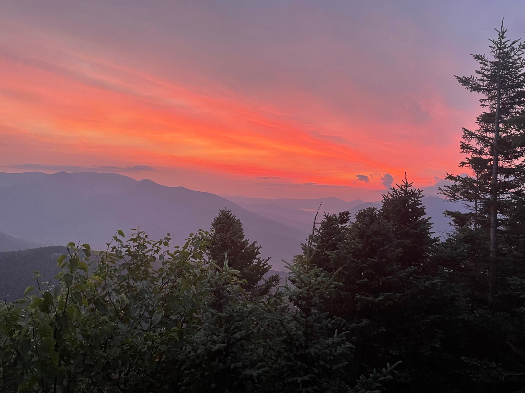 Sunset in the White Mountains