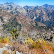 A view of the mountains in the Ventana Wilderness, Pfeiffer National Park.