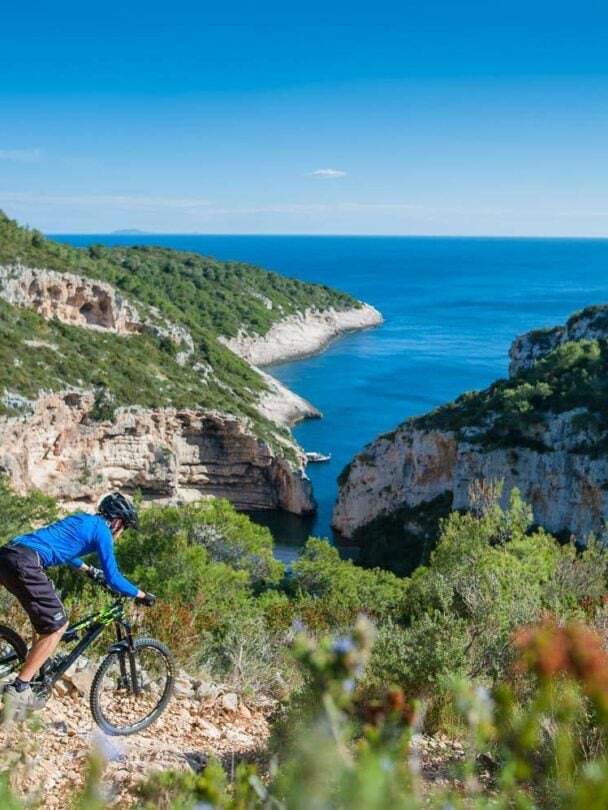 Mountain biking along the captivating Croatian coast