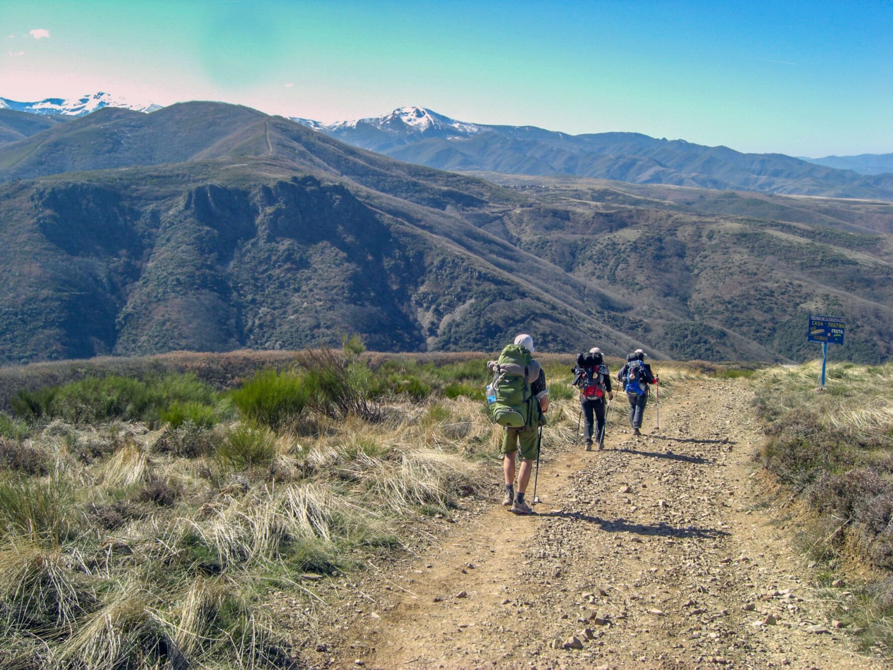 Dirt track on the Camino Frances