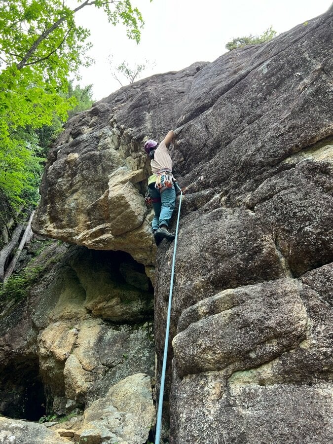 Guided rock climbing tour in Japan