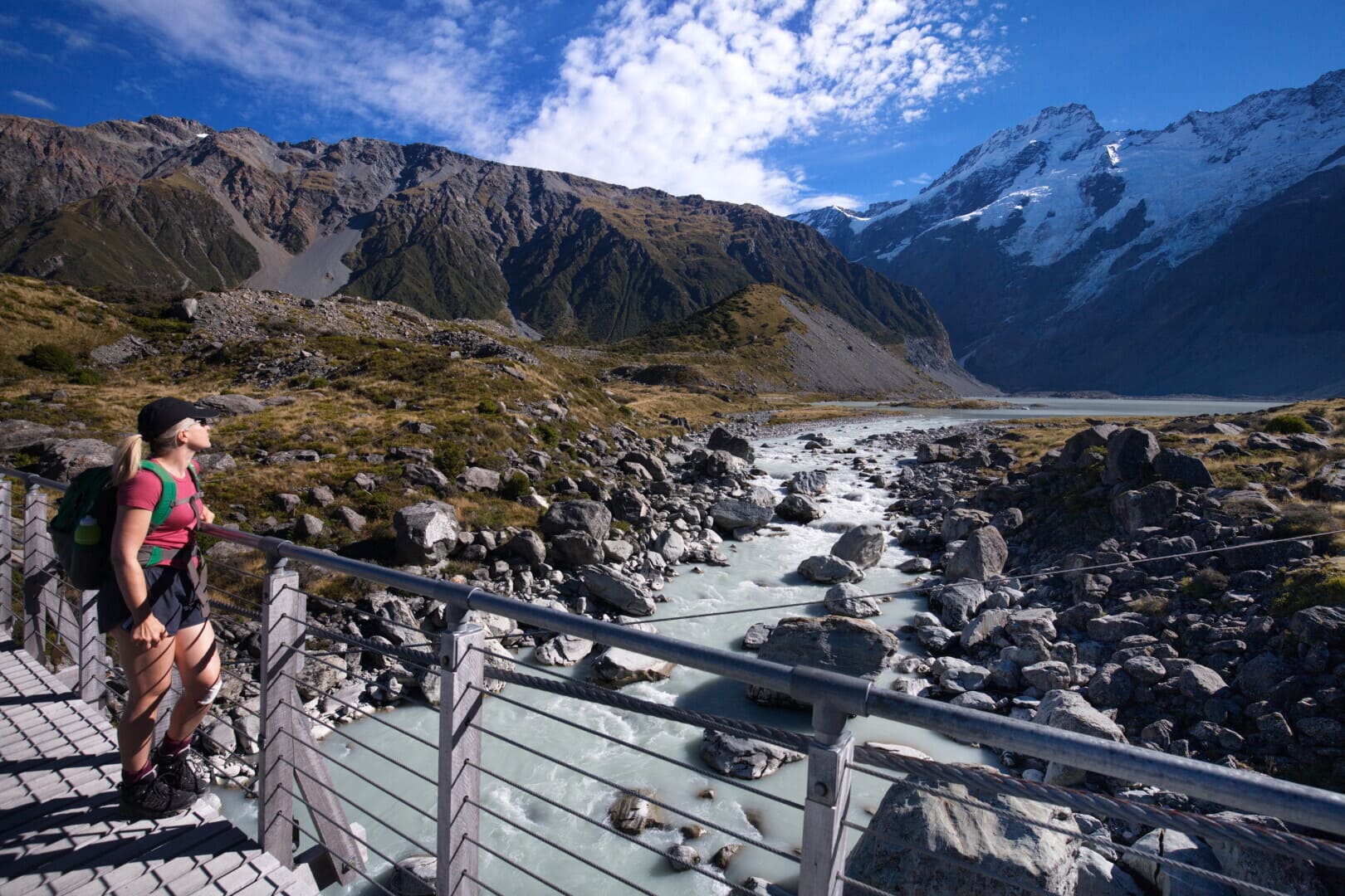 Hooker valley in New Zealand