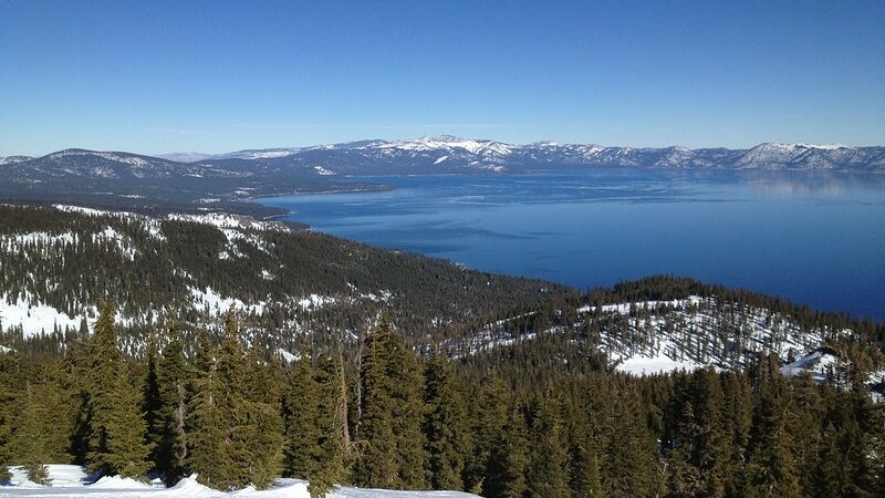 View of Lake Tahoe and Mount Rose in the distance