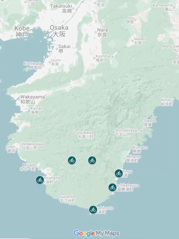 map of kumano kodo