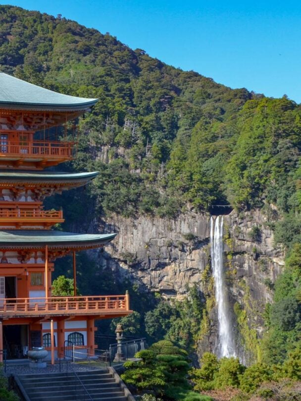 Guided hike and bike tour along Kumano Kodo in Japan