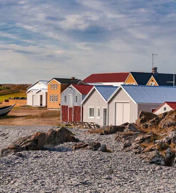 Kayak floating in Iceland