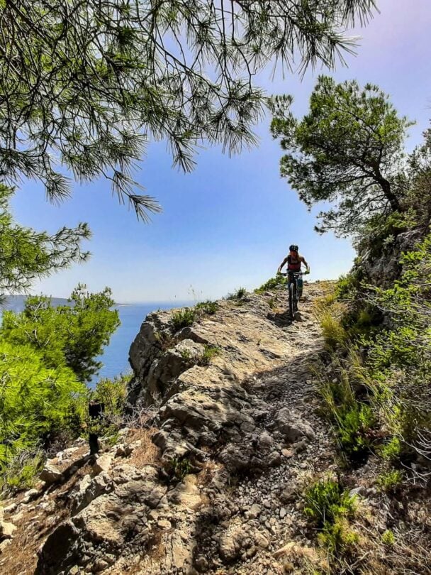 Mountain biking along the captivating Croatian coast