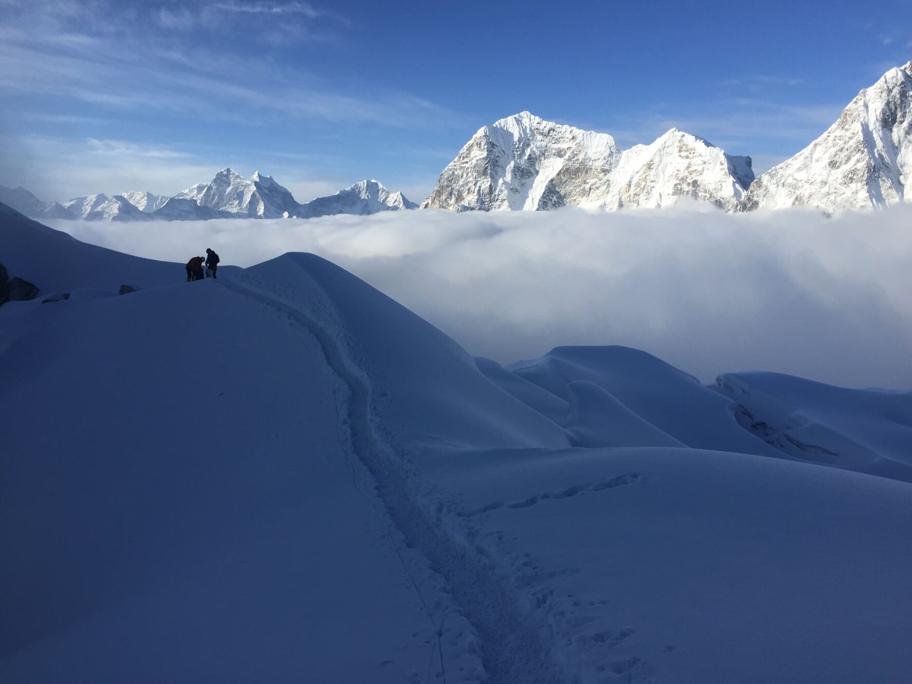Climbing Lobuche East