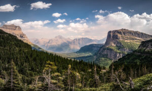 View of Glacier National Park from Going-to-the-Sun Road