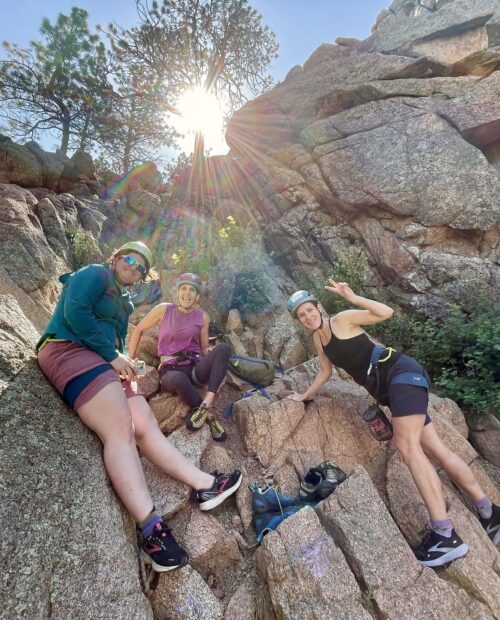 All-Women Rock Climbing in the Flatirons