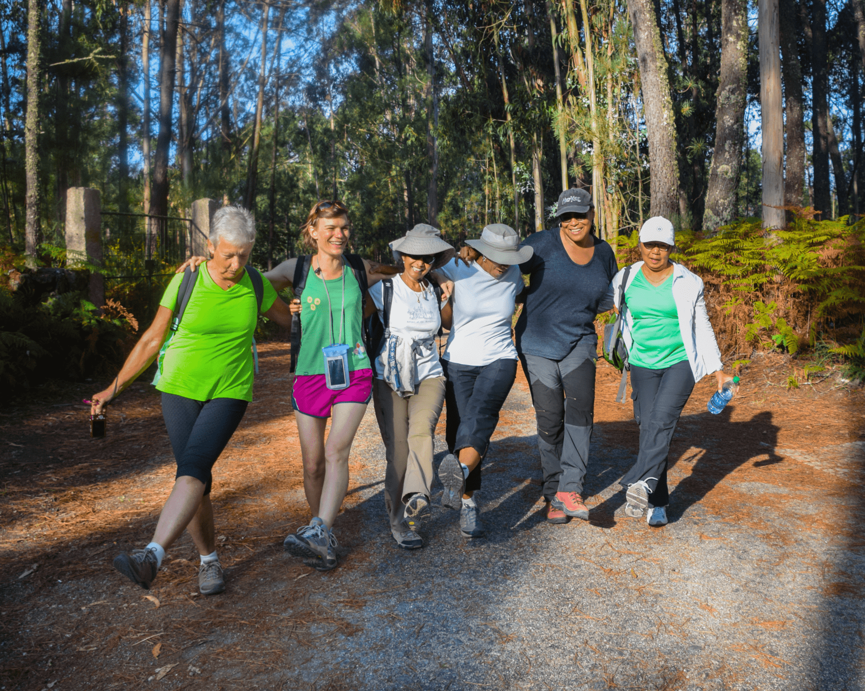 Happy group of women on the Camino