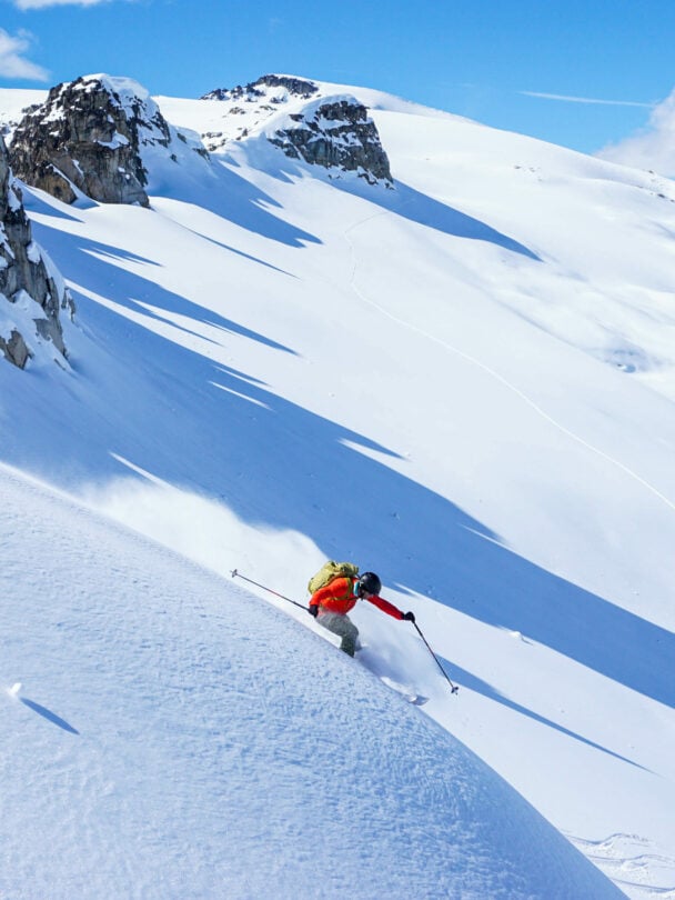 Coast range skier