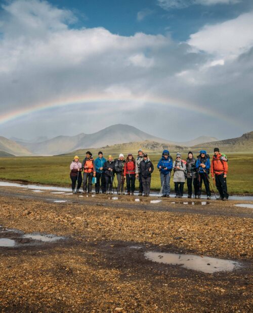 Rainbow on the hidden trails