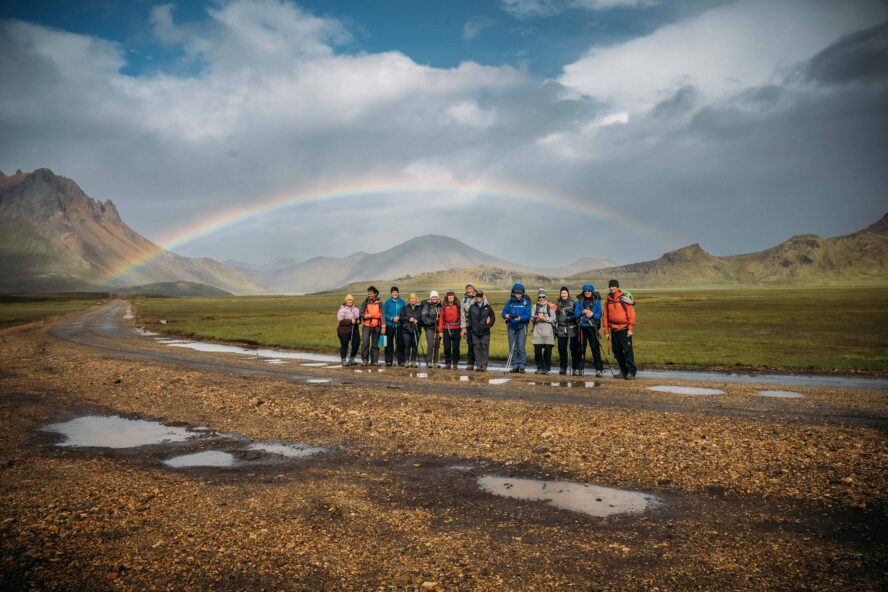 Rainbow on the hidden trails