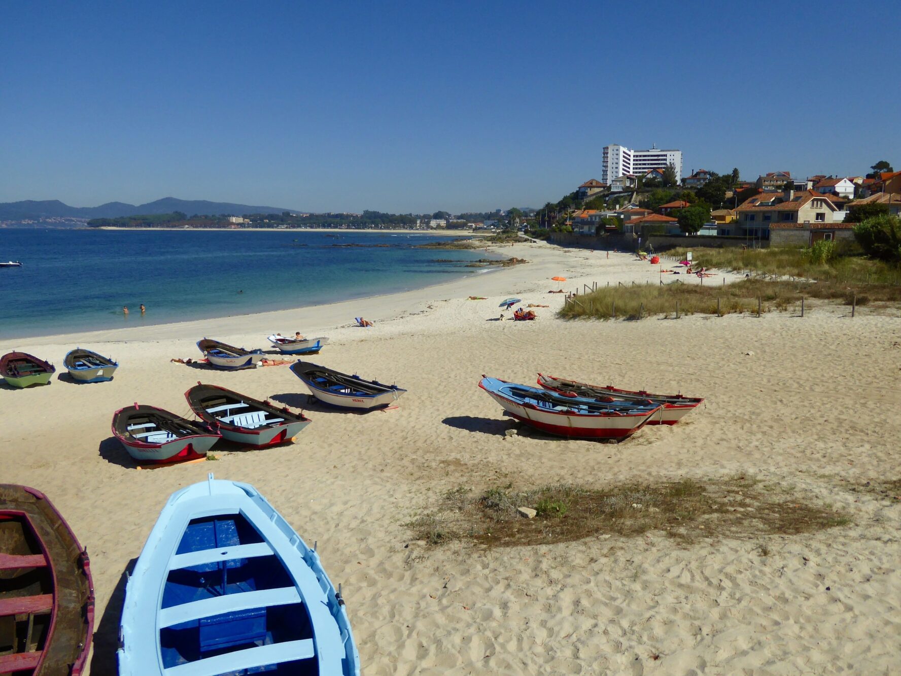 Sandy beach on the Camino Portuguese