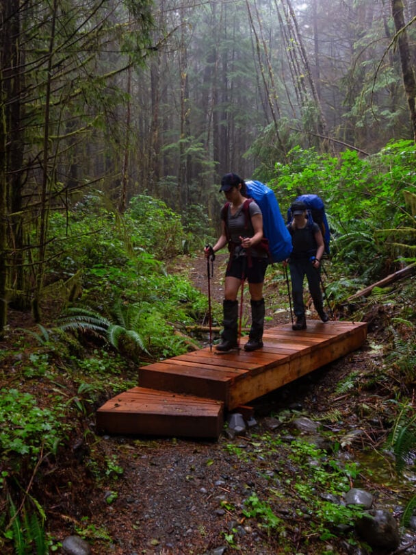 Beach Nootka island hiking