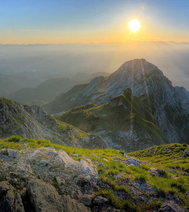 Hiking adventure in the mountains of Tuscany.
