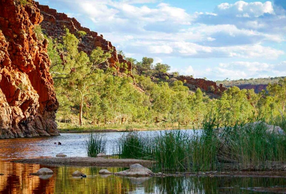 A waterhole found along the Larapinta Trail.