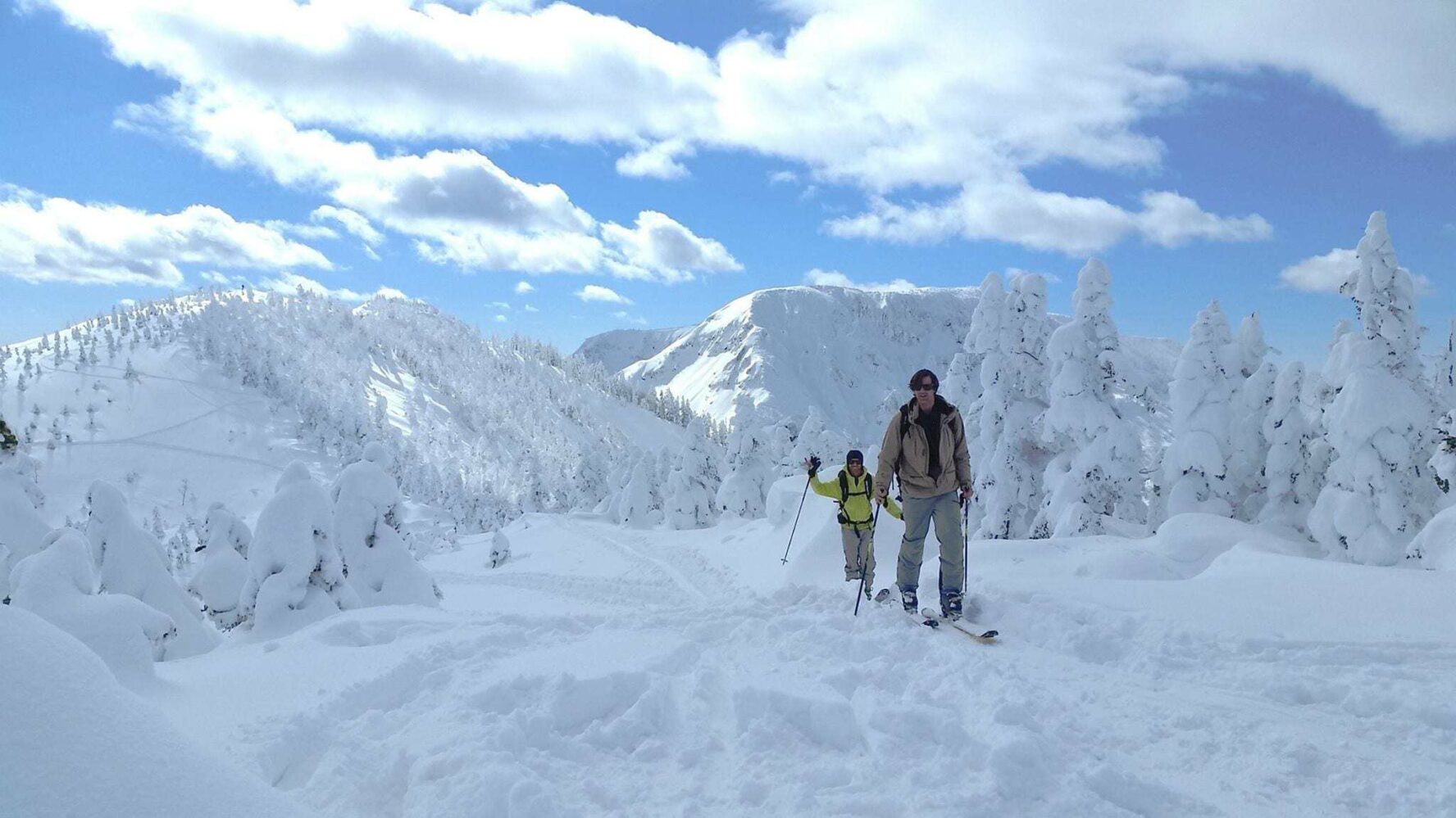 Backcountry skiing in Japan
