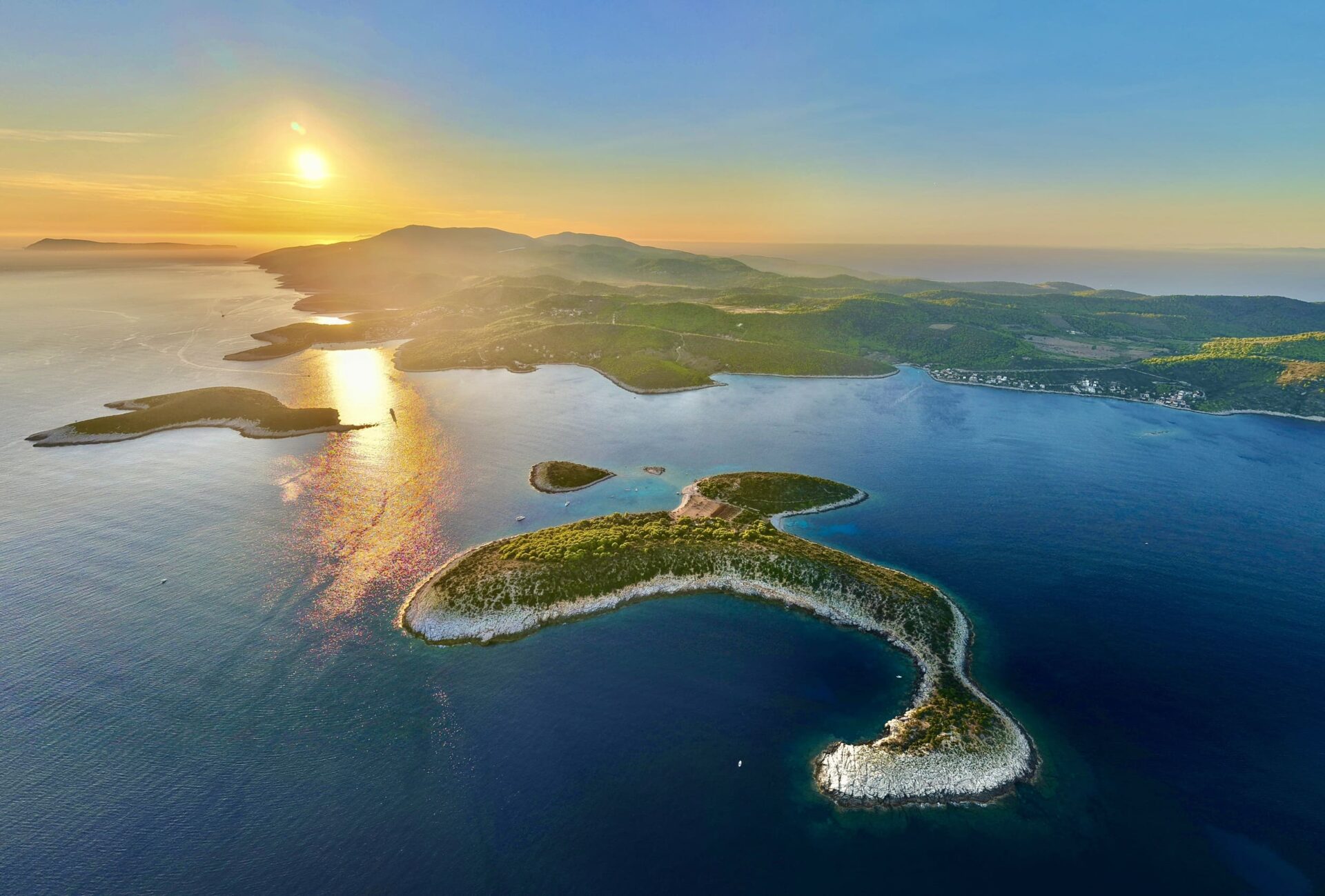 dalmatia aerial coast