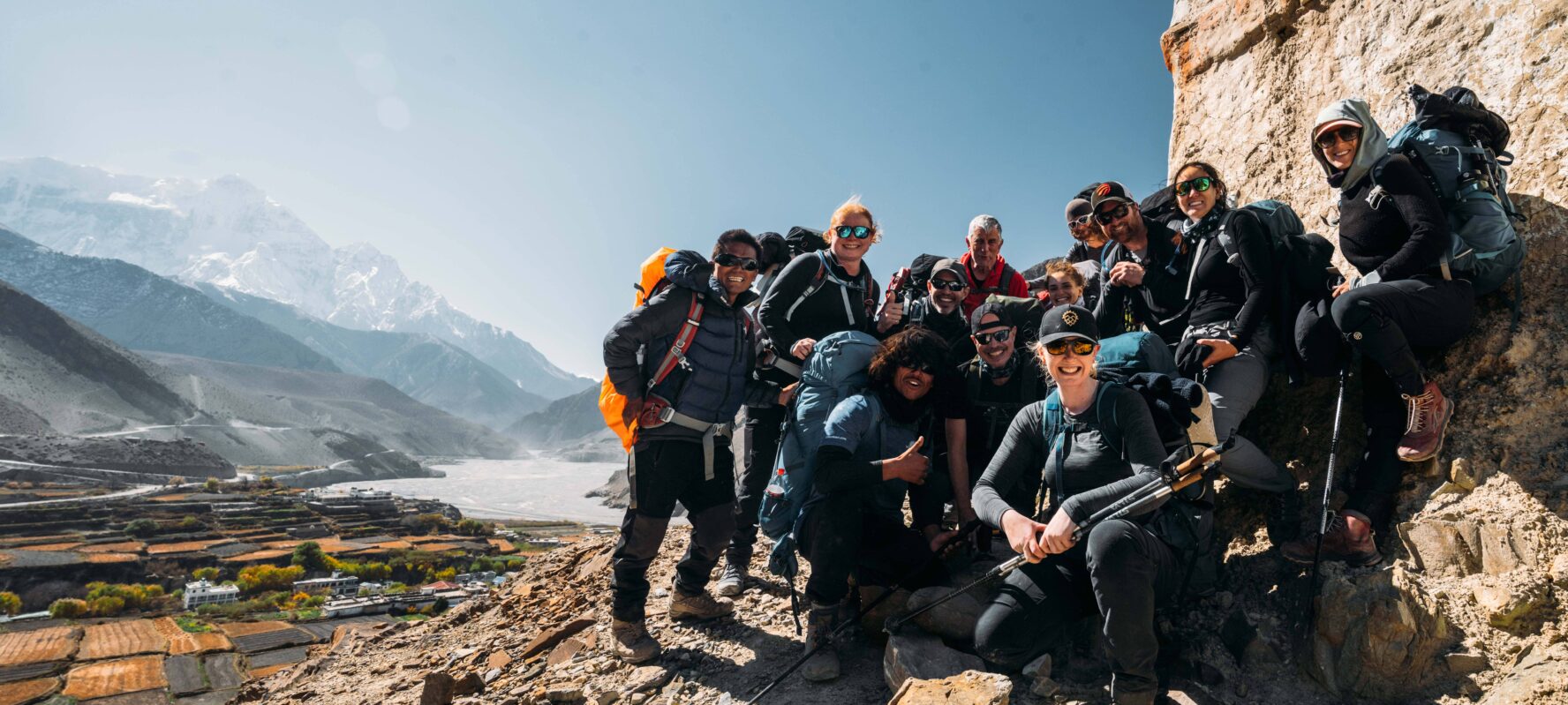 Happy group on the Annapurna
