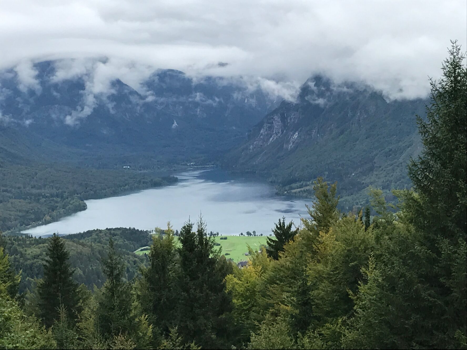Lake in Slovenia in the mountains