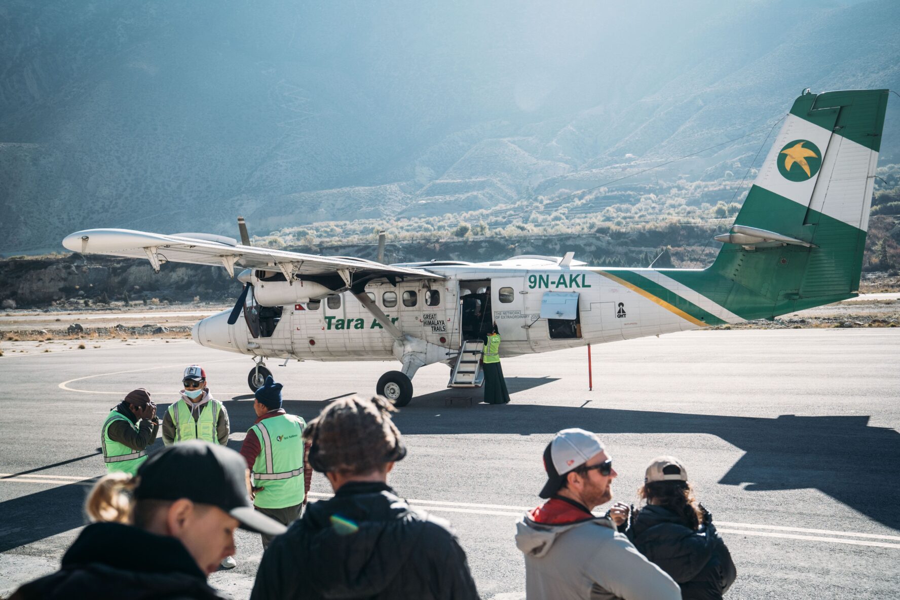 Plane in Nepal on Annapurna