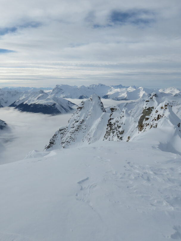Guided ski touring in Rogers Pass