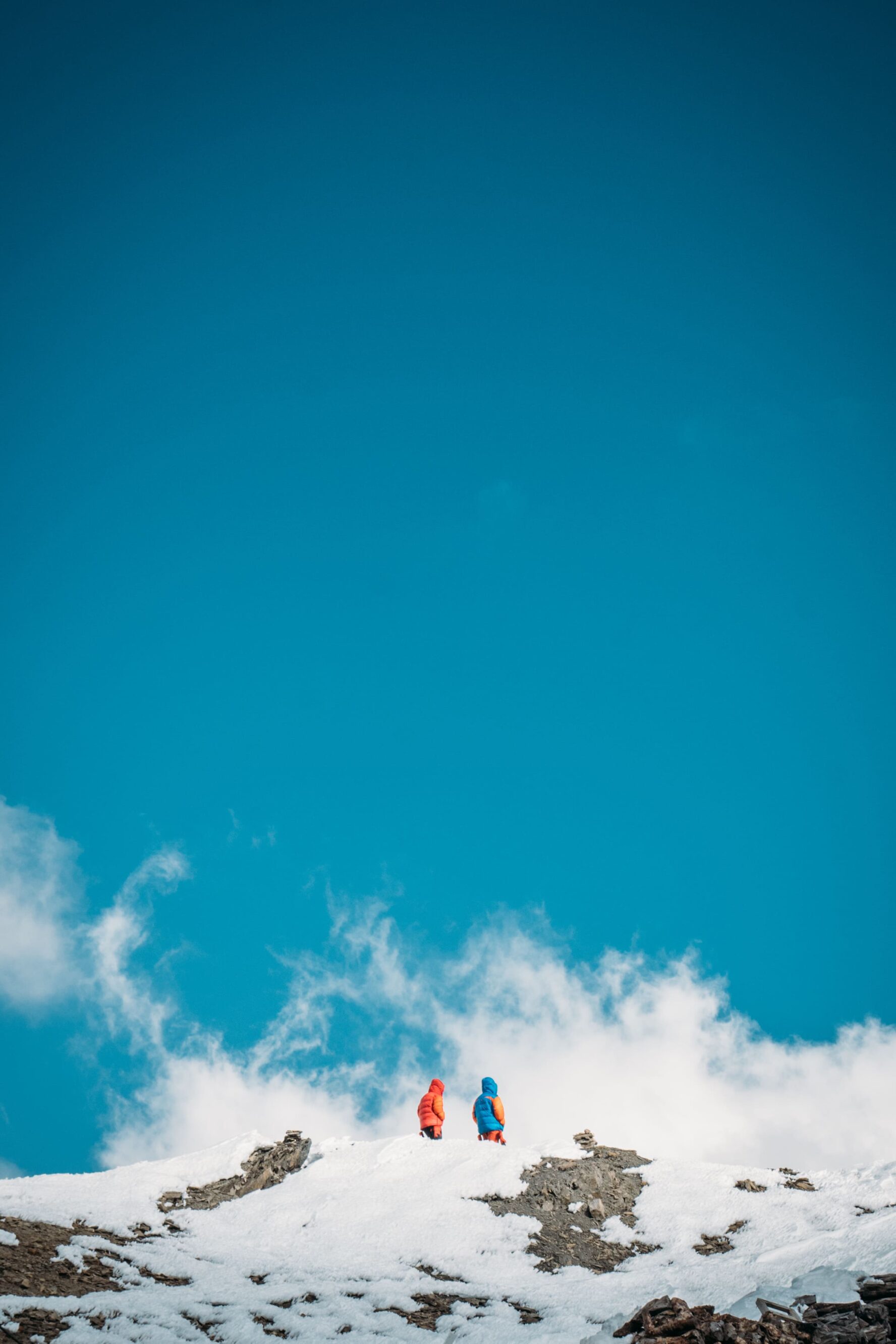 Two hikers on the Annapurna