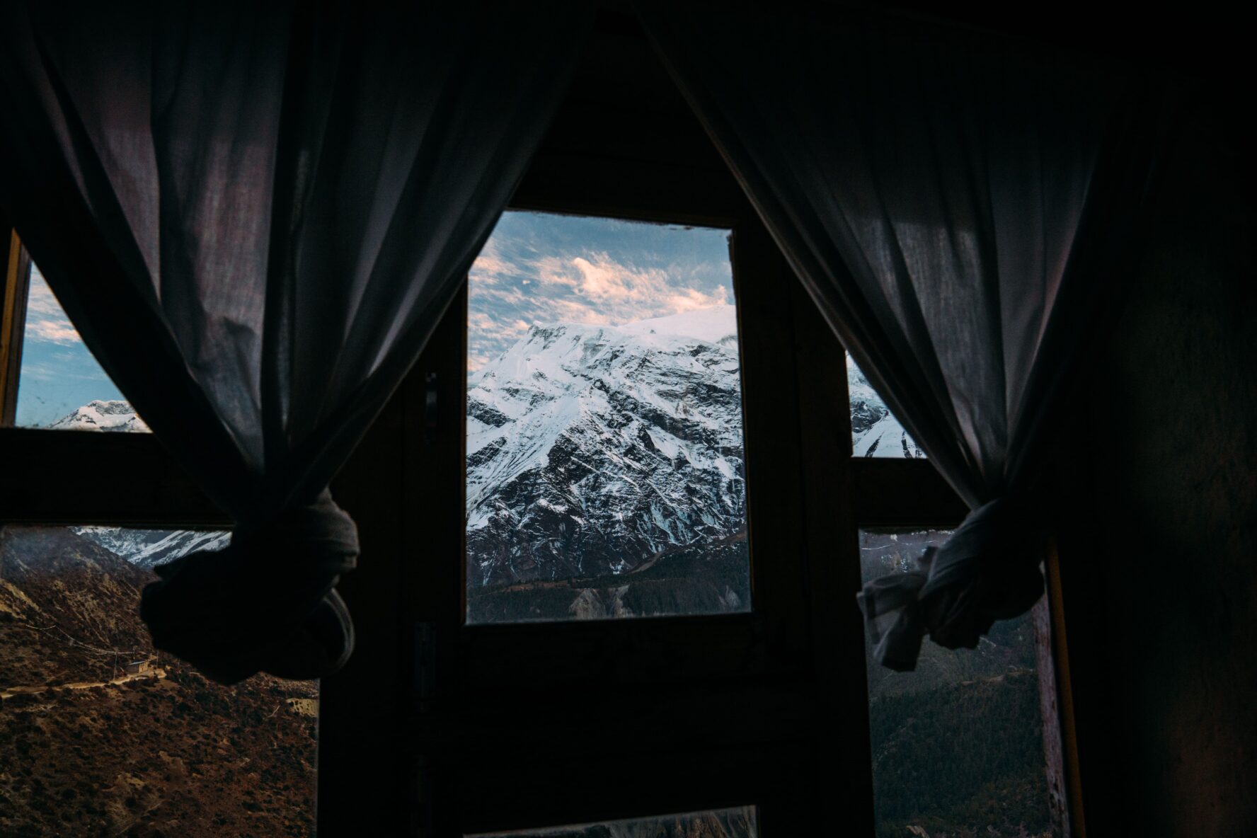 View from inside the house