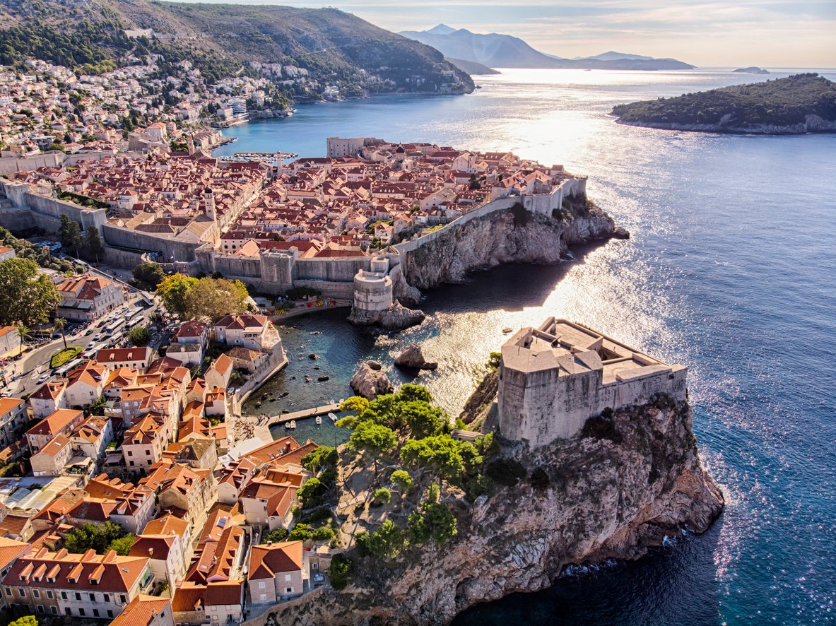 Aerial view of Dubrovnik