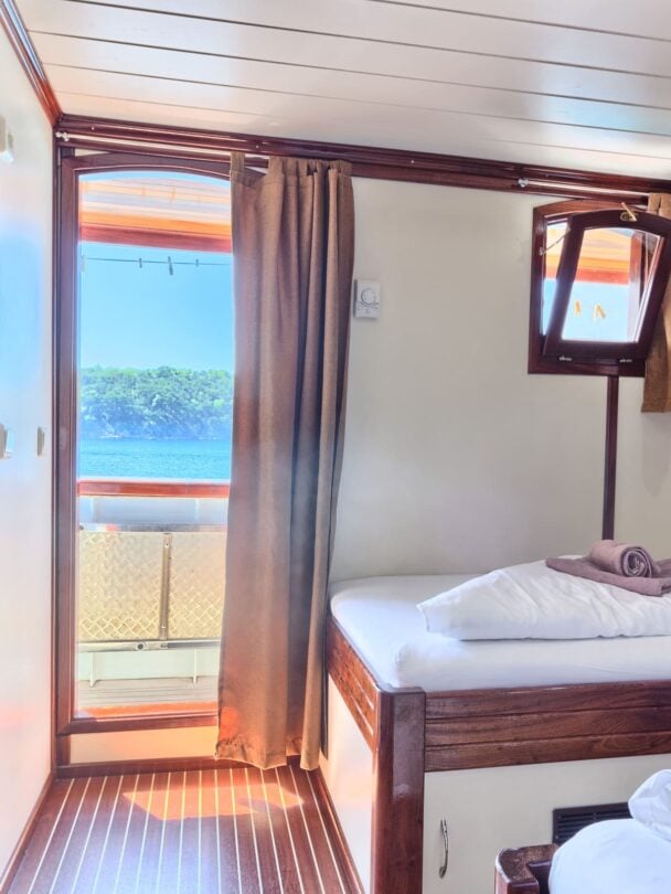 Mountain bikers on a trail in Istria, Croatia.