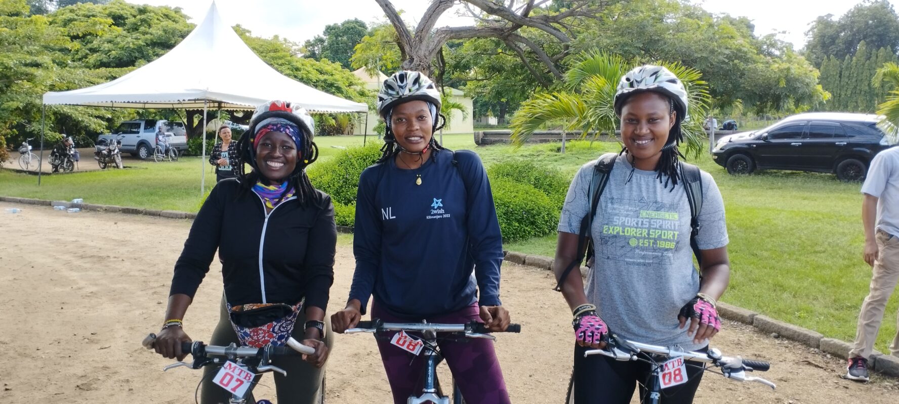 Bike guides on Kilimanjaro