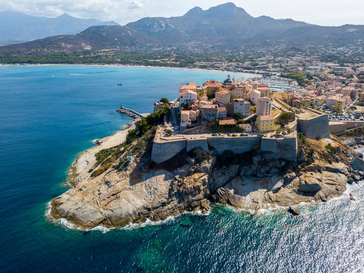 Calvi city in Corsica