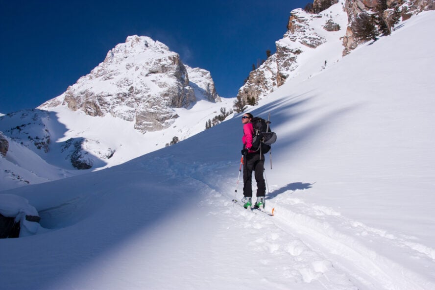 Deep powder skiing in Jackson Hole