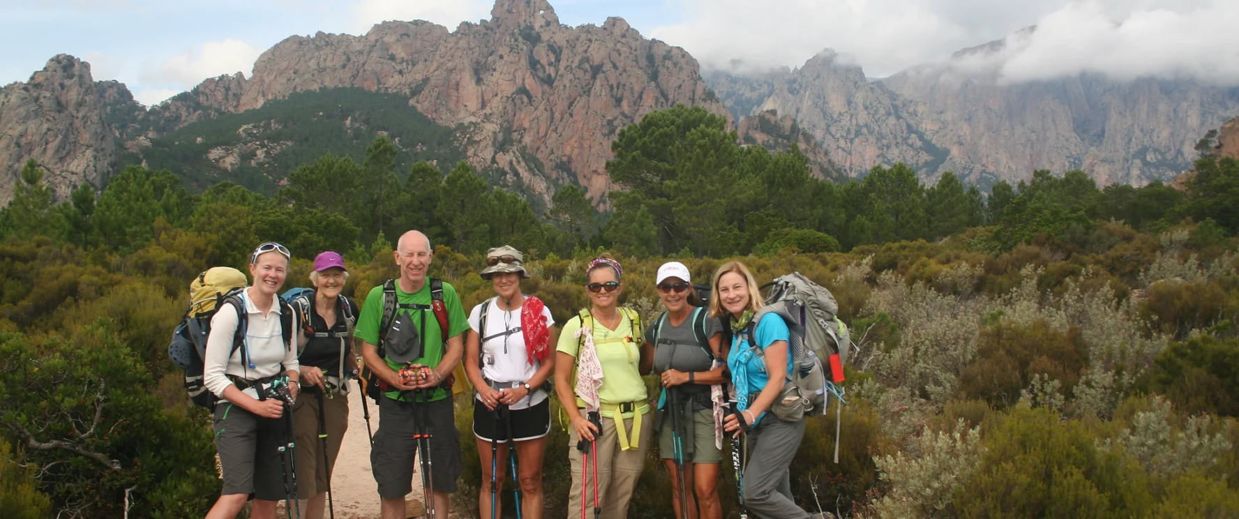 Happy group near Conca